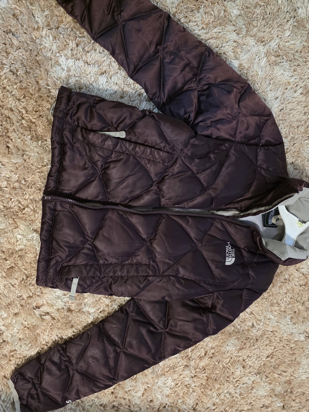 The North Face Quilted Jacket in Plum